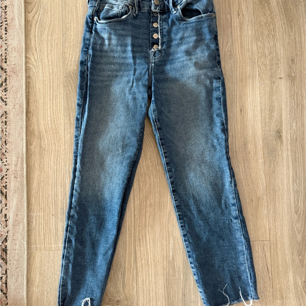 Good American slim straight jeans